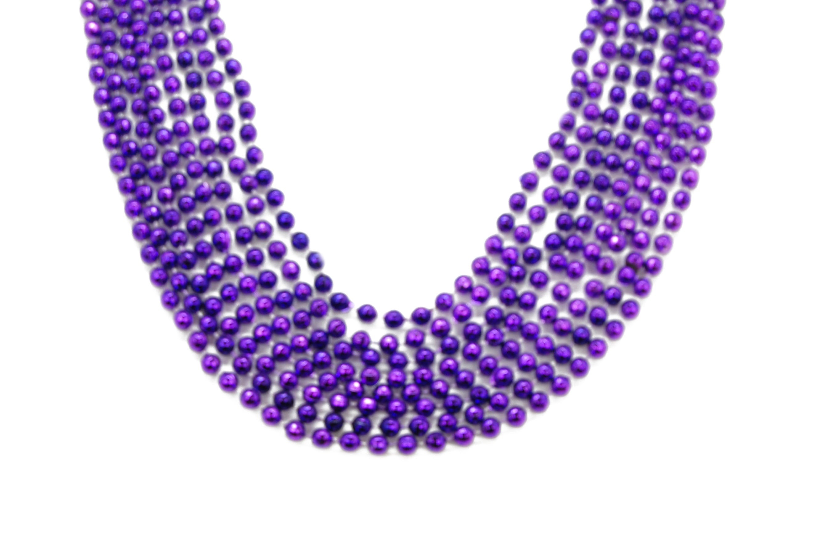 33" 7mm Global Beads Purple