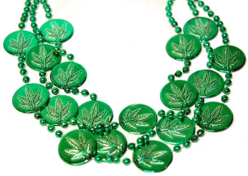 Weed Leaf Bead Patterns  Plastic Marijuana Necklaces