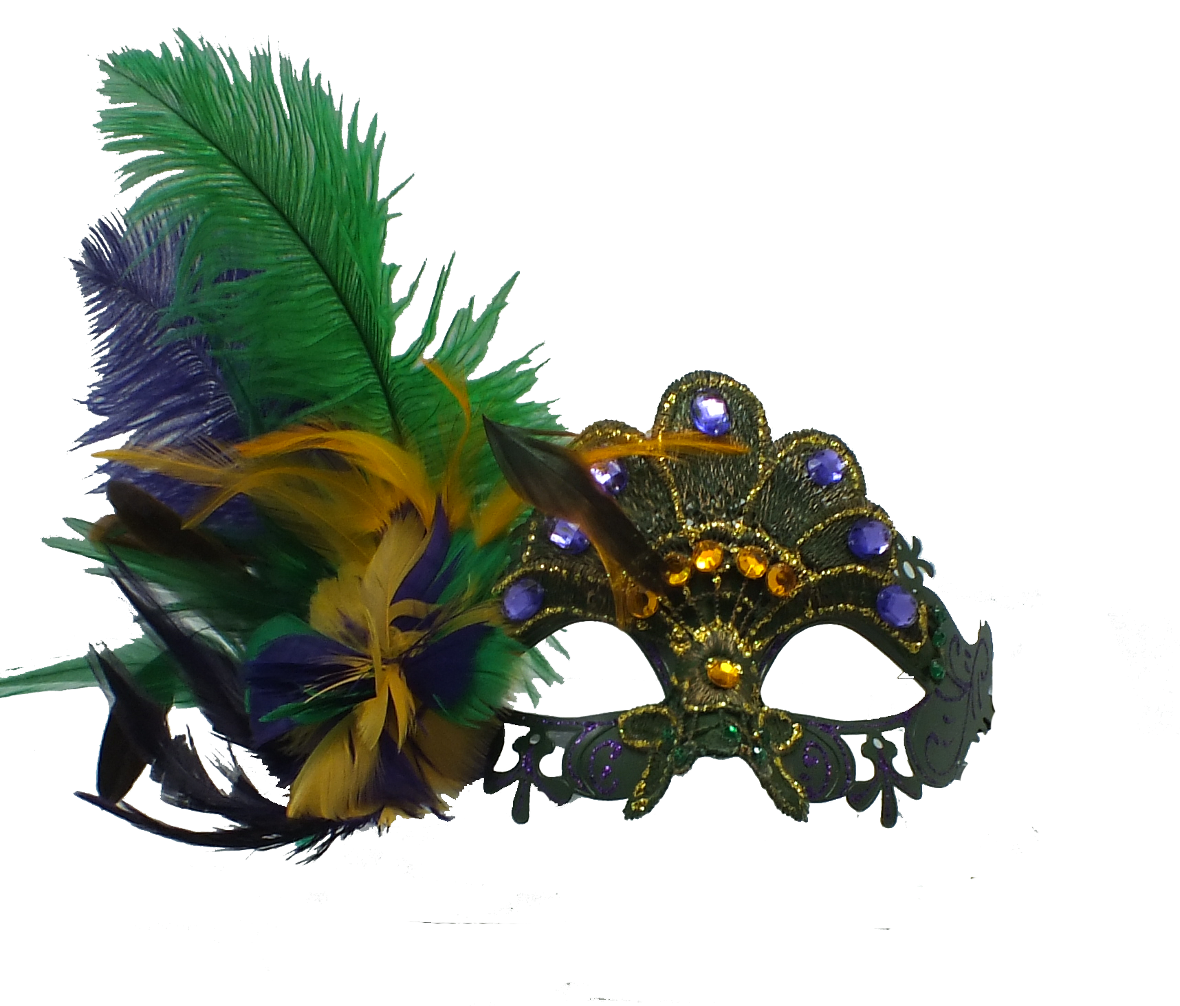 PGG Lace Mask w/ Feathers