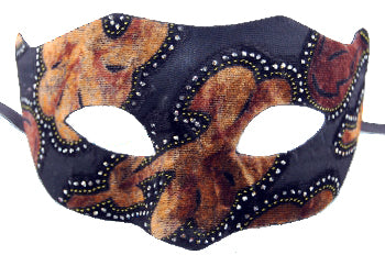 Brown Velvet Mask