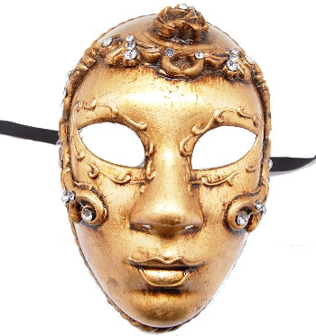 Golden Mask Full-Face Costume Mask
