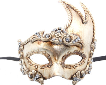 Silver Venetian Upsweep Mask