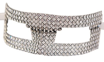 Rectangular Swarovski Crystal Mask