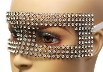 Rectangular Swarovski Crystal Mask