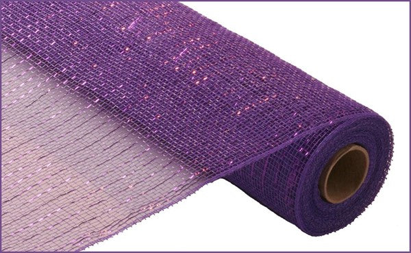 Poly Burlap Mesh 10 Inches X 10 Yards purple 