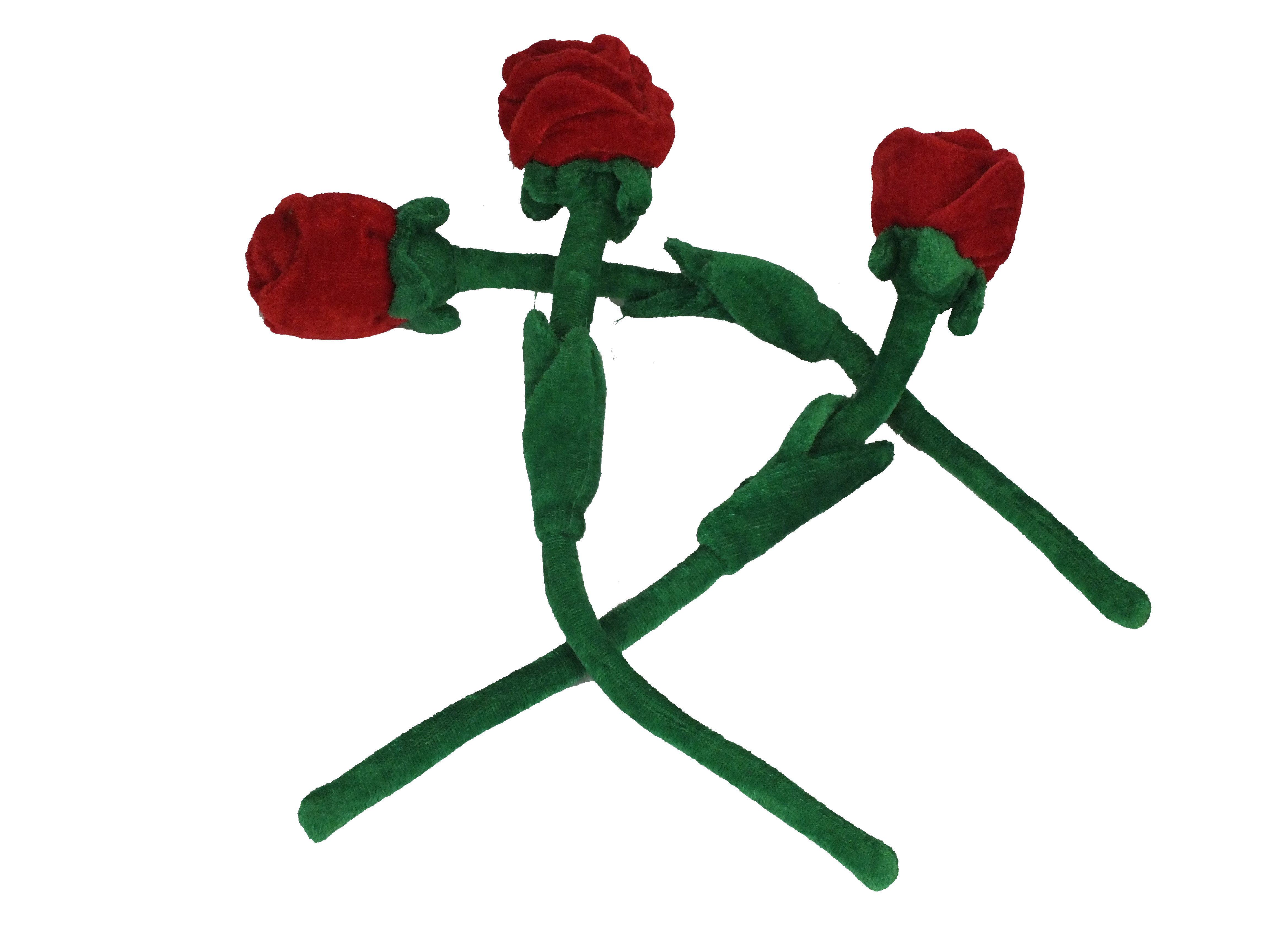 Rose Plushies | Stuffed Roses with Adjustable Stem - 12" Rose Plushies | Stuffed Roses with Adjustable Stem - 12"