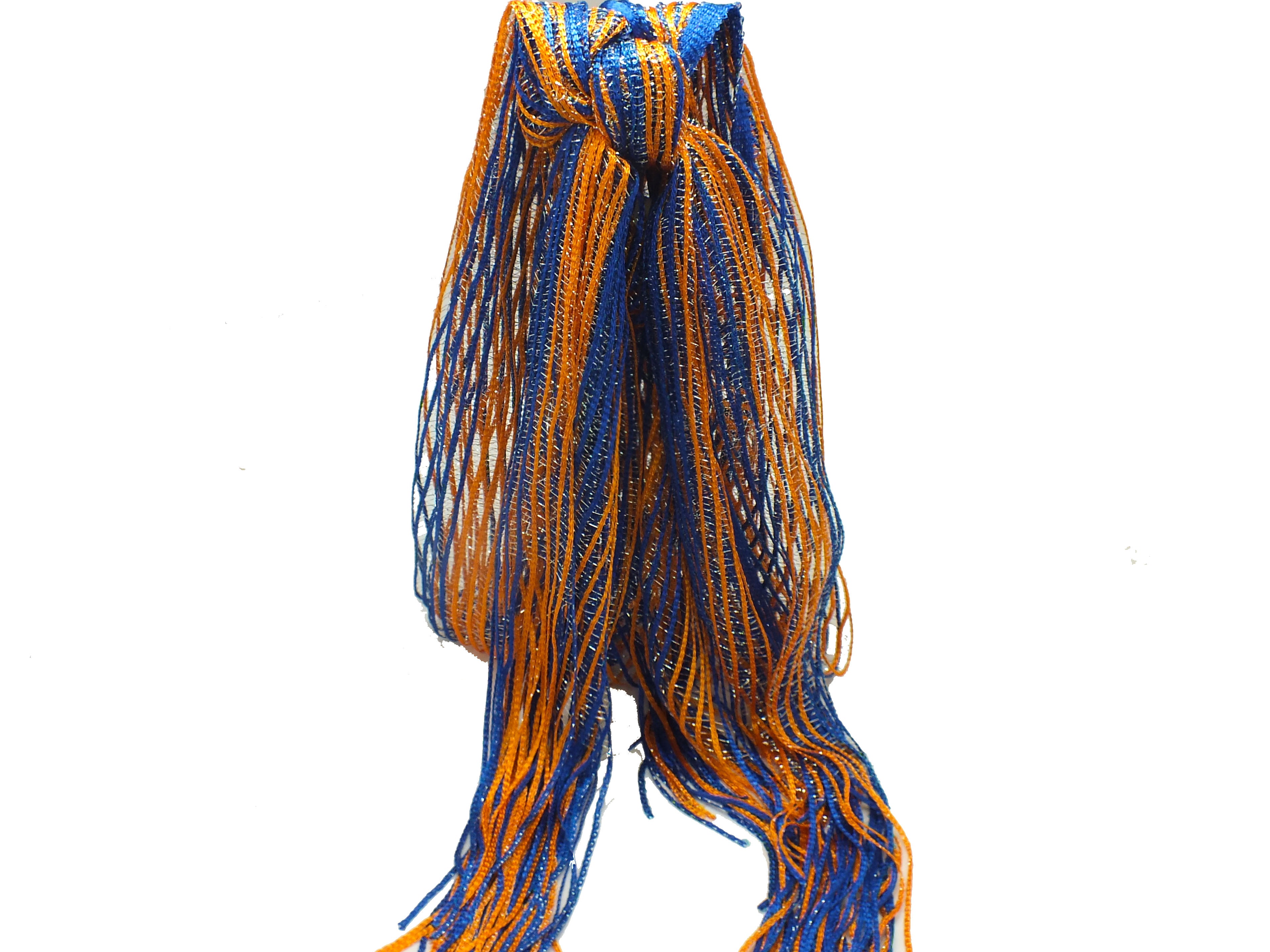 Blue & Orange Shimmer Scarf