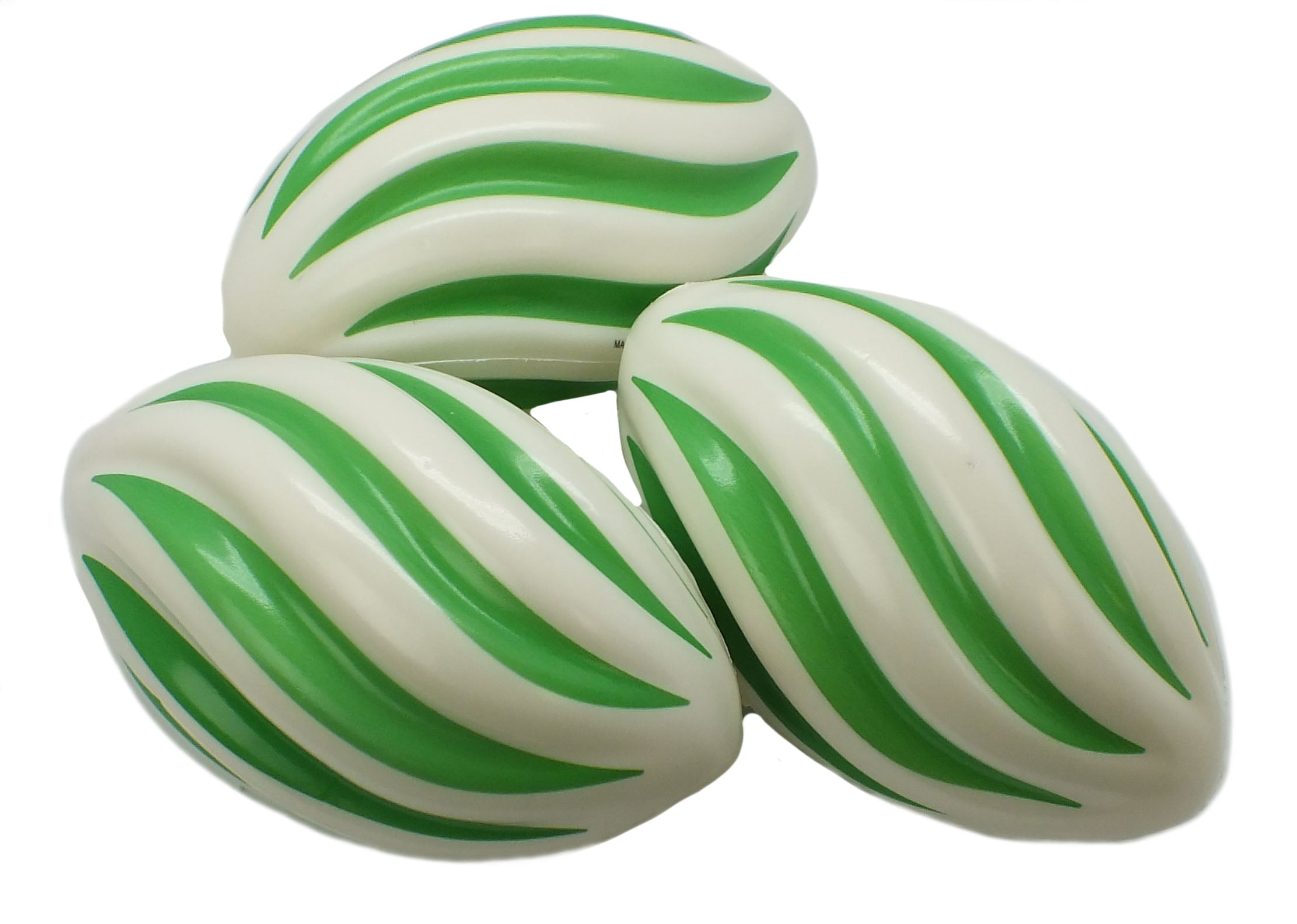 7" Green Swirl Football