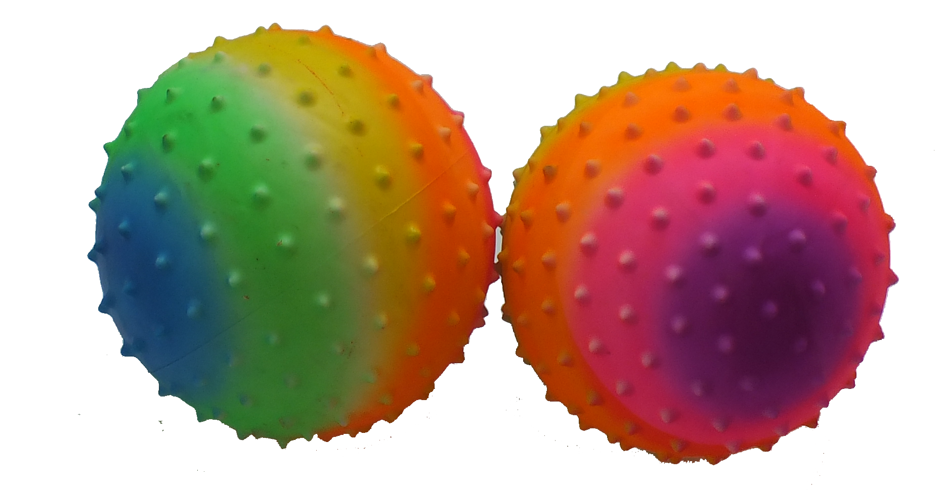 7" Rainbow Knobby Balls