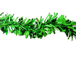 Green Tinsel Garland