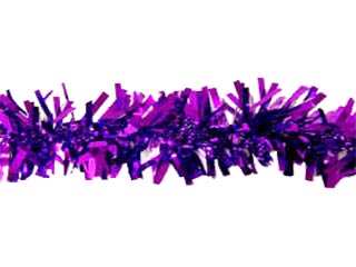 Purple Iridescent Tinsel Garland, Mardel