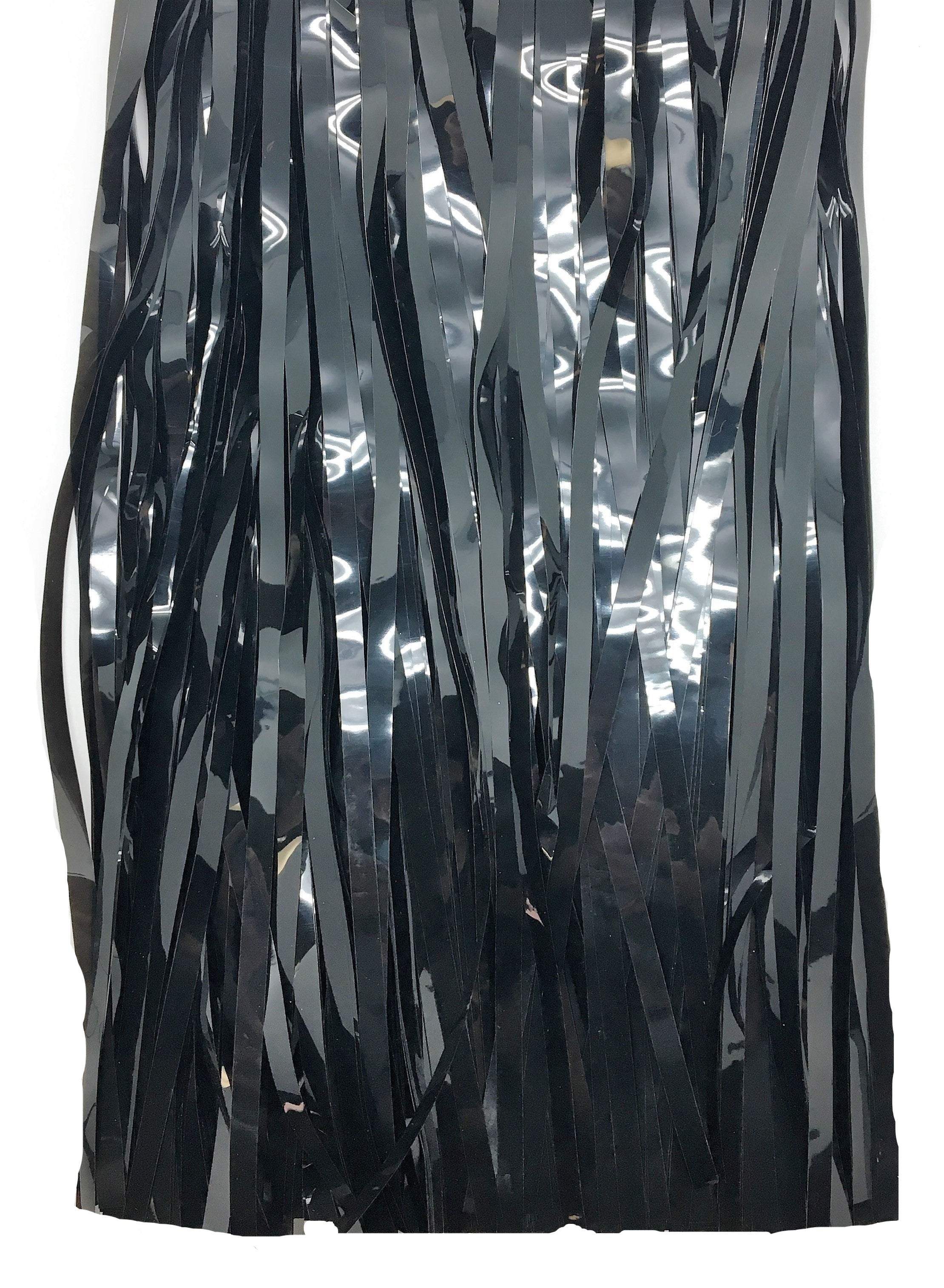 15" x 10' Black Fringe