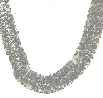 Matte Silver Tinsel Garland