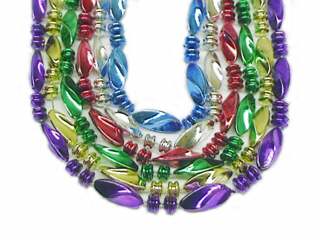 48" Twist Beads Assorted Colors