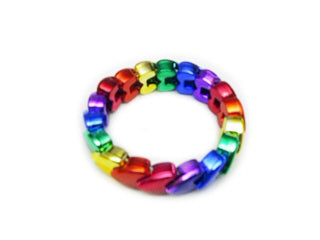 Rainbow Heart Bracelet