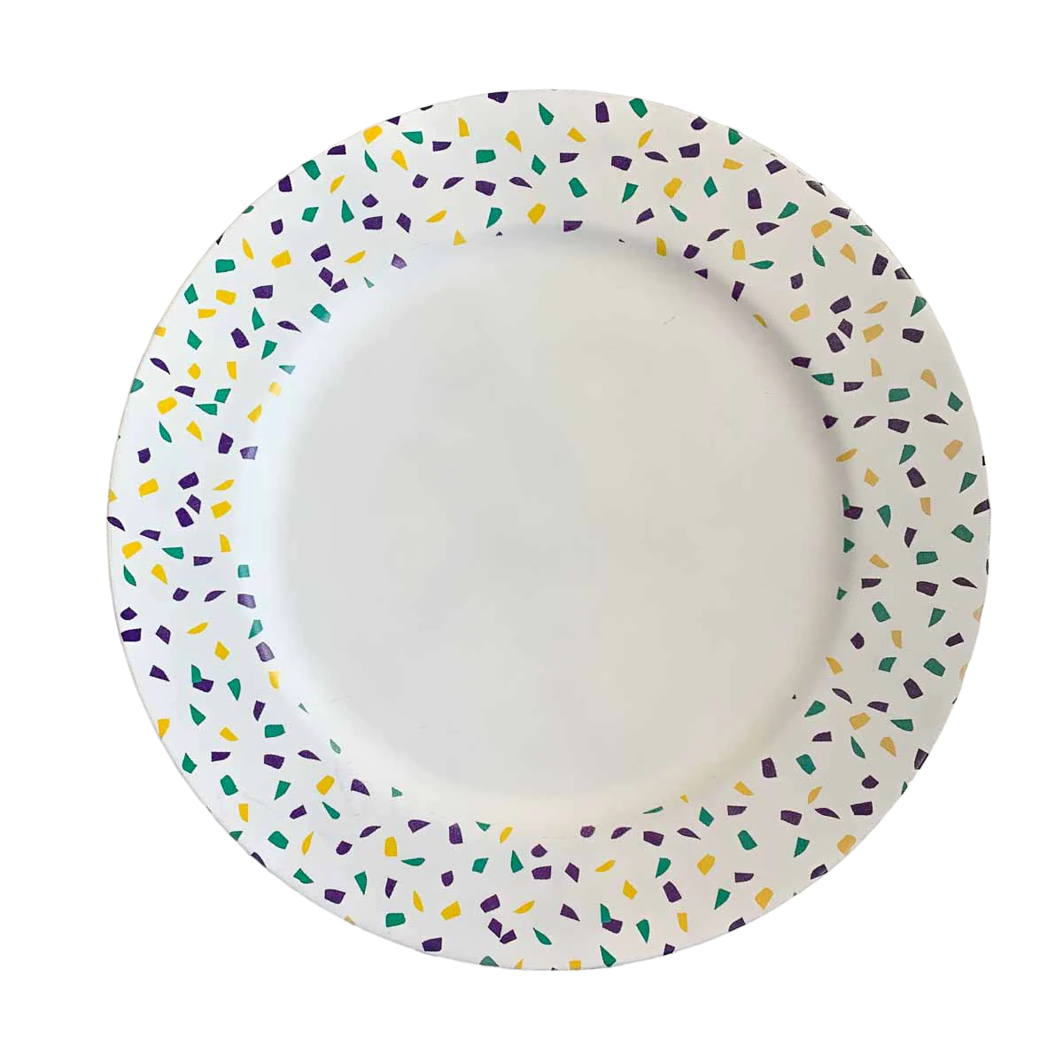 Mardi Gras Confetti Charger Plate