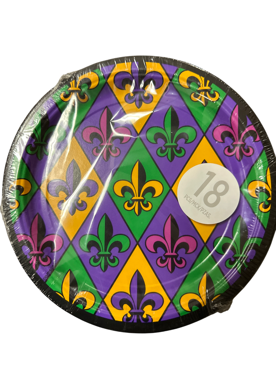 9" Fleur de Lis Paper Plates 18ct
