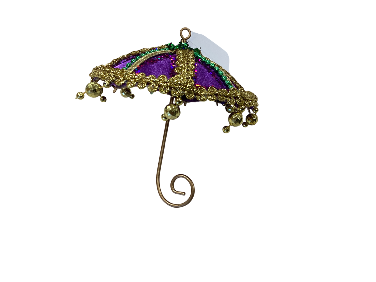 4" 3D Purple Umbrella Ornament