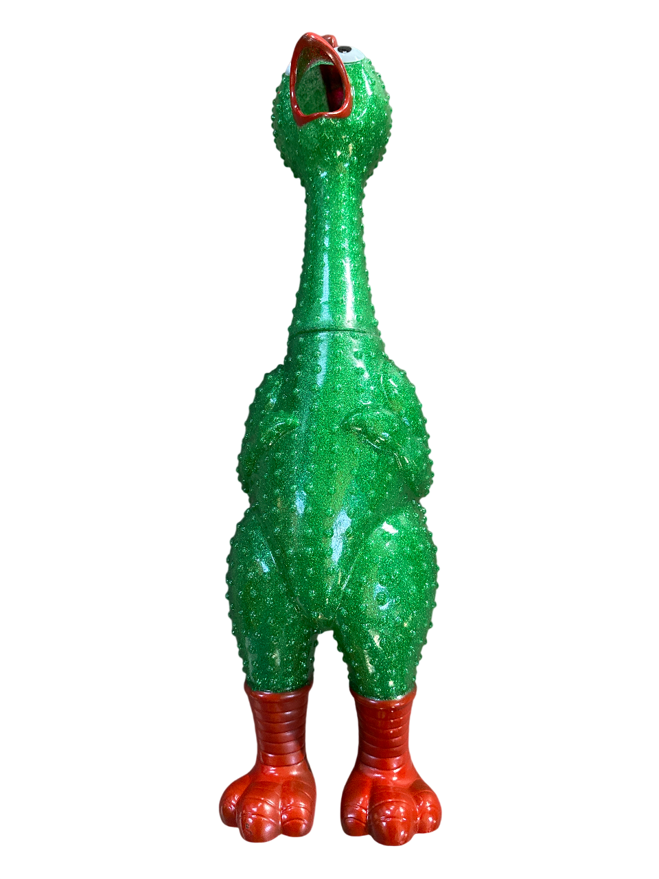 24" Rubber Glitter Chicken pc