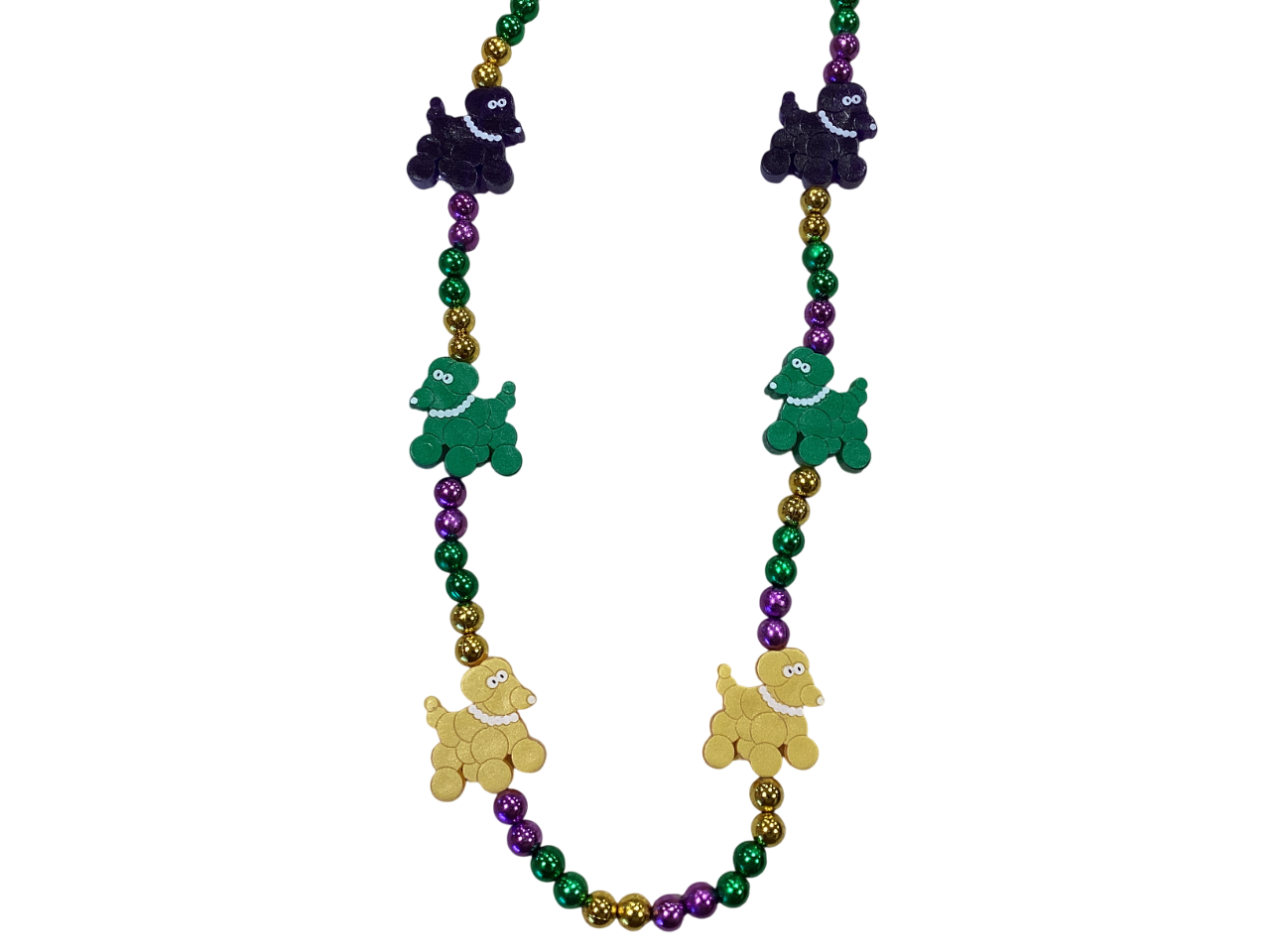 Mardi Gras Dog Bead