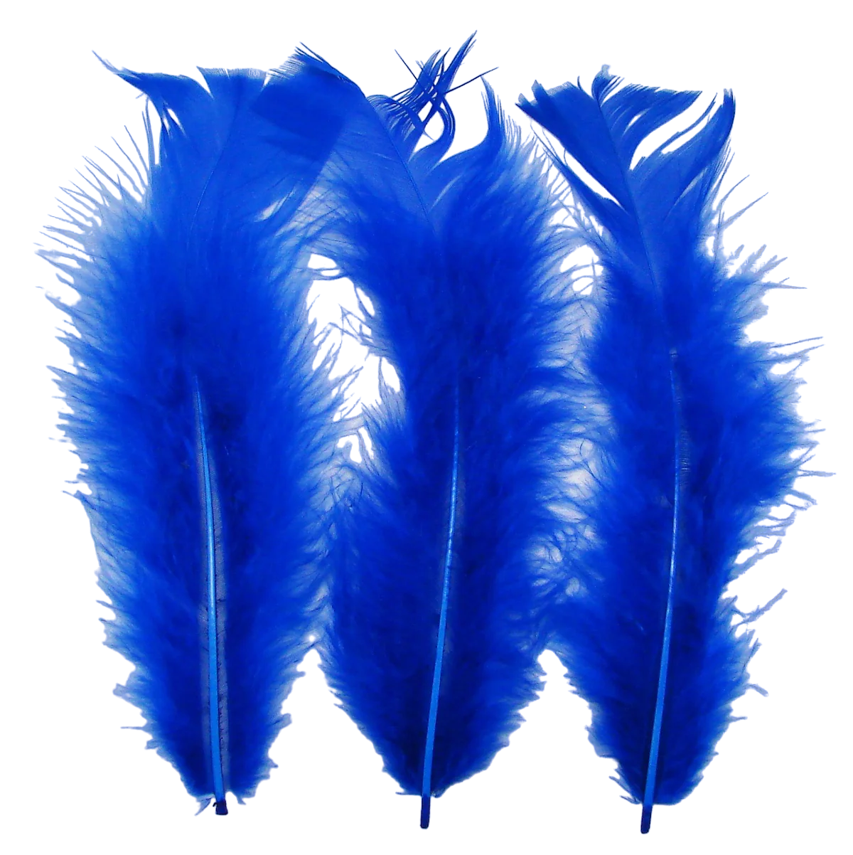 6" Blue Feathers