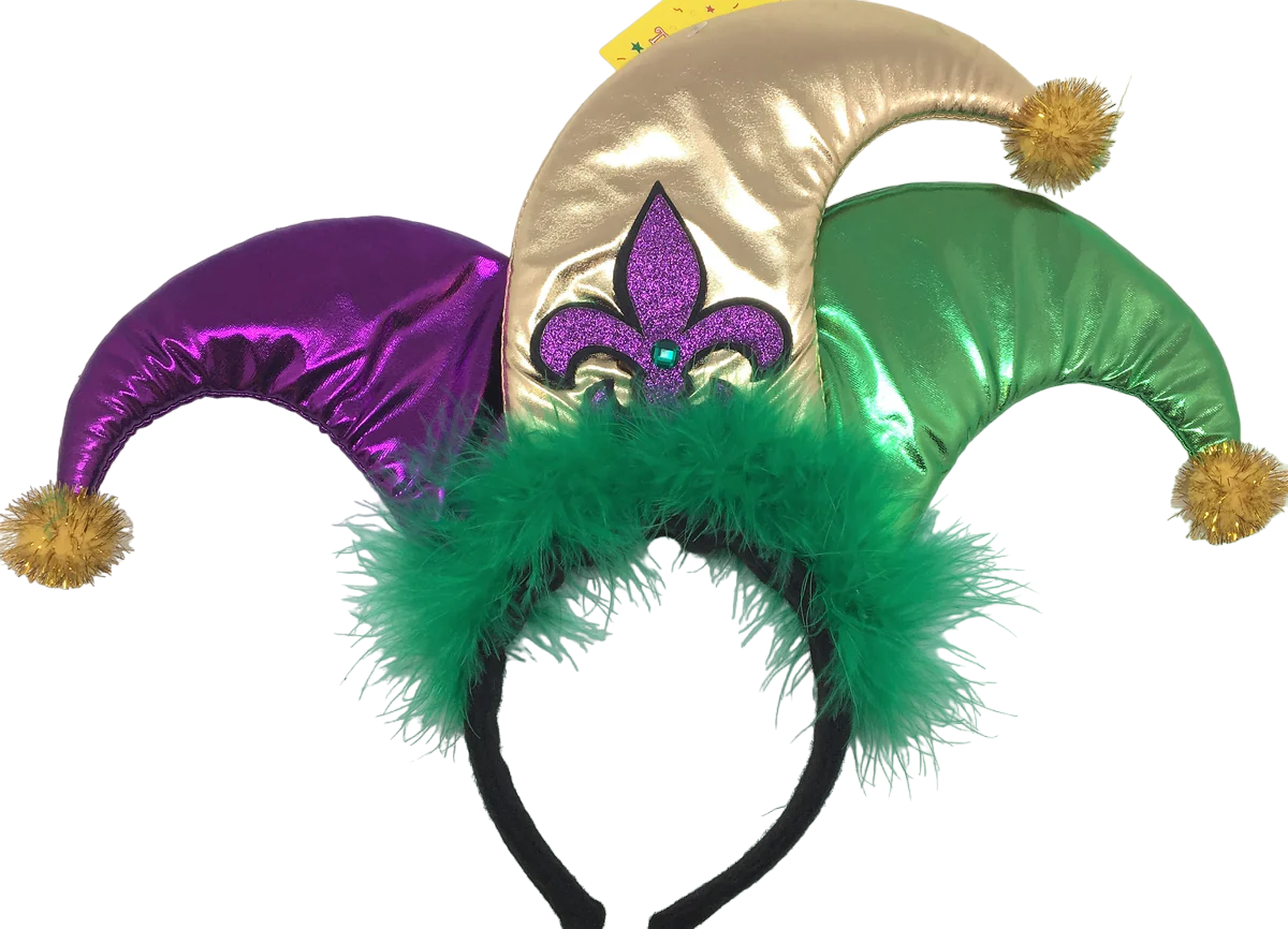 Mini Mardi Gras Jester Headband