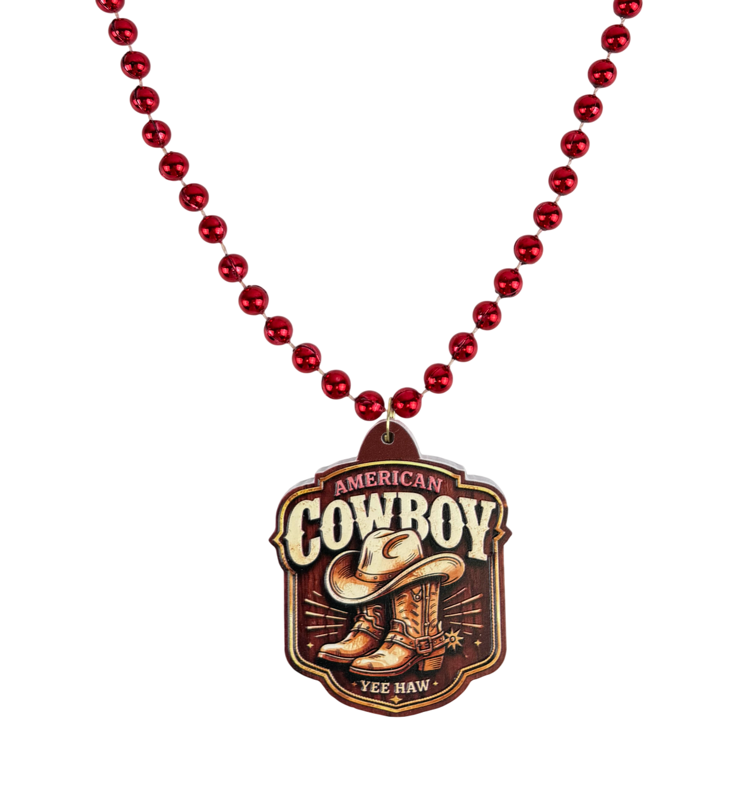 36" 10mm American Cowboy Bead