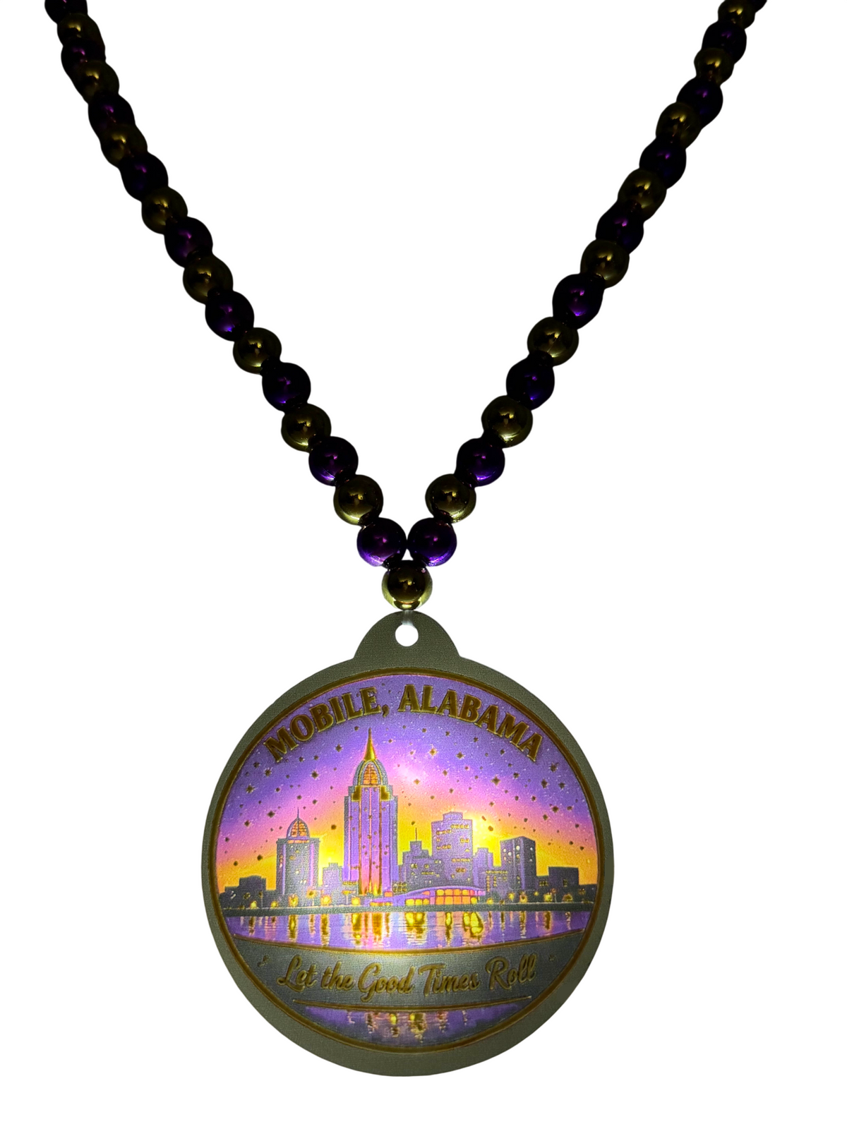 36" Light Up Mobile, AL Skyline Bead