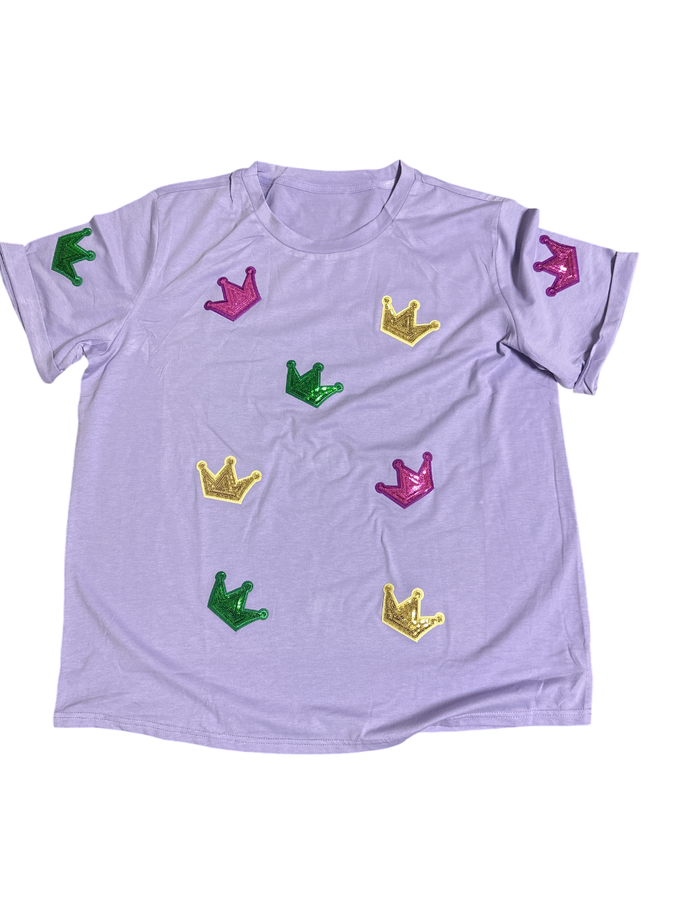 Purple Mardi Gras Crown T-Shirt