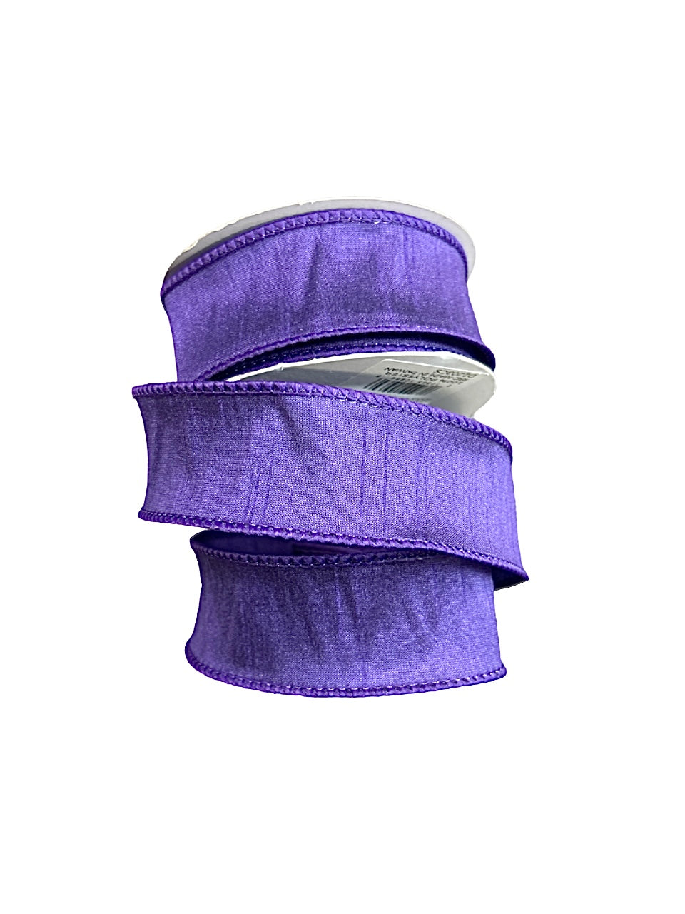 Dupioni Wired edge Ribbon Purple 1 1/2”X10yds