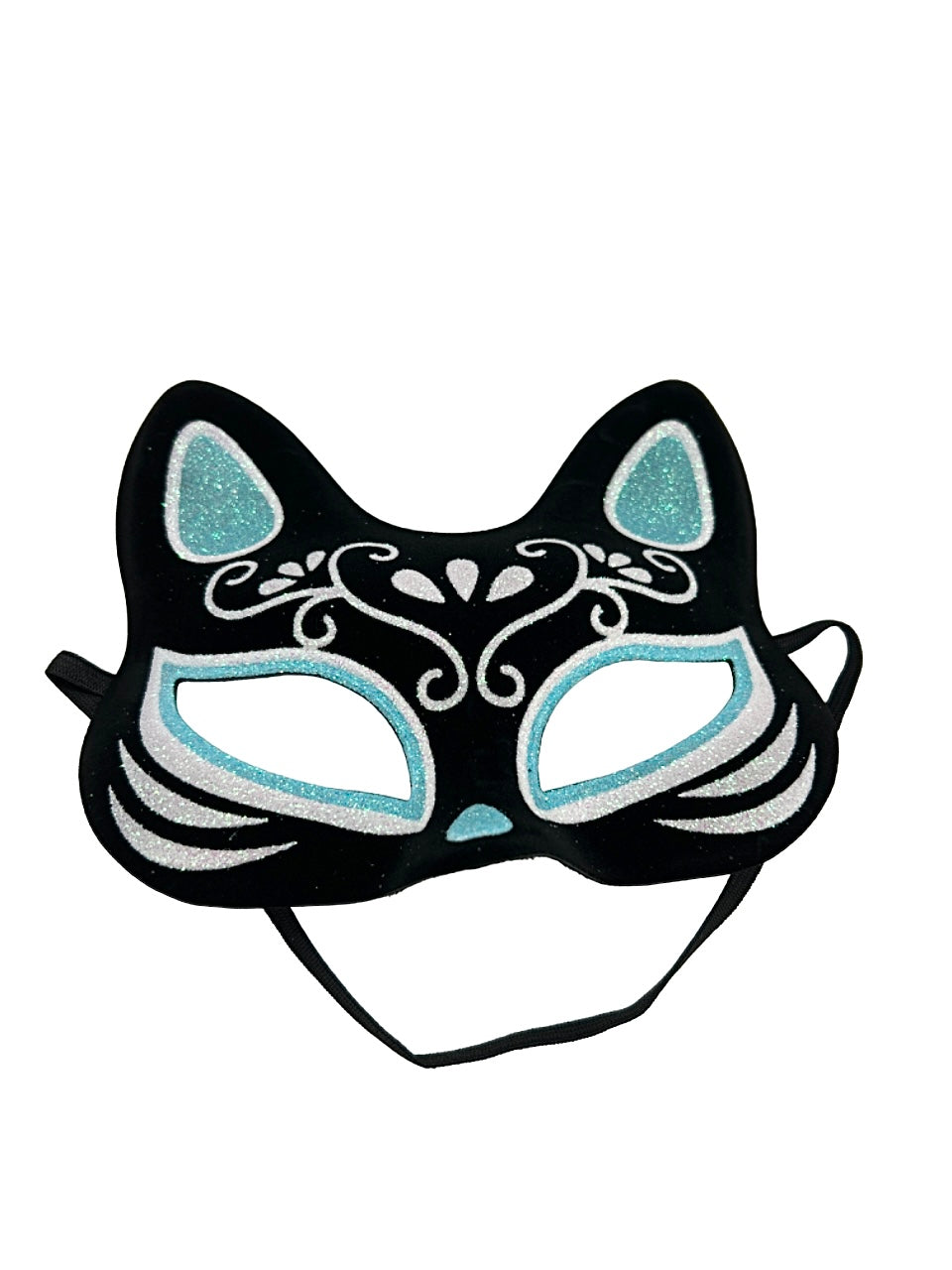Black Cat Mask W/ Painting