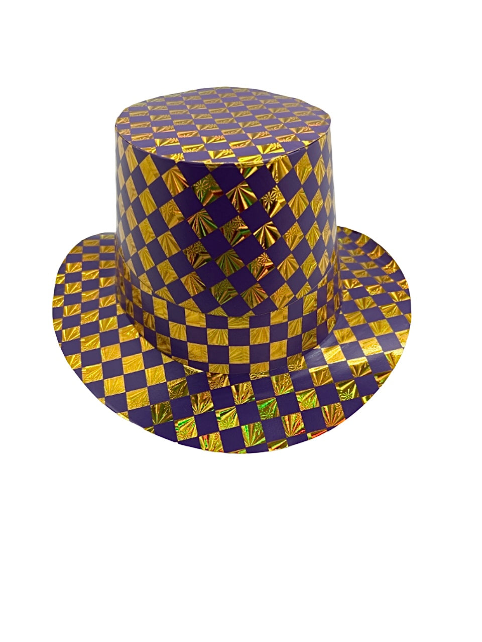 Purple and Gold Paper Hat