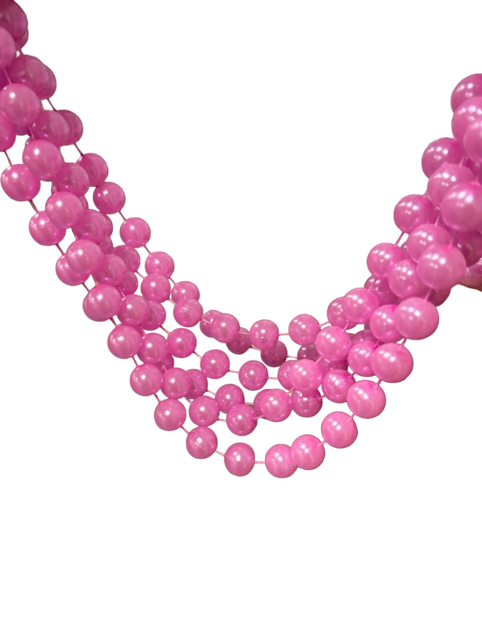 100" 18mm Round Pink Pearl Beads