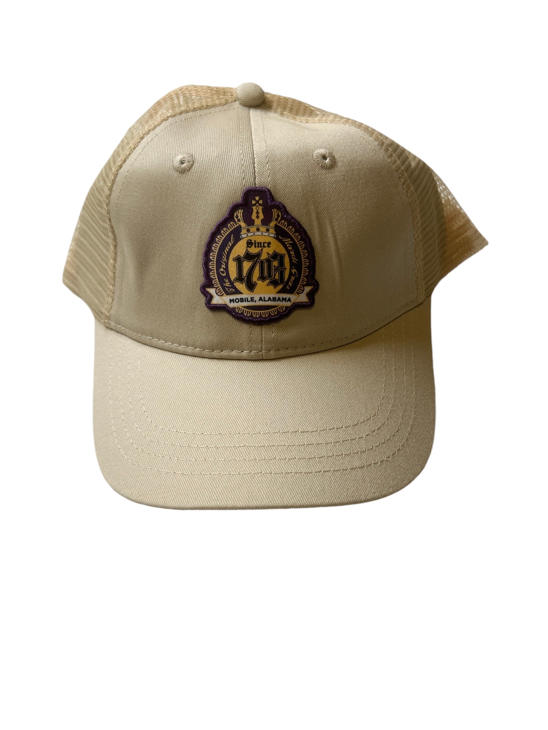 Beige 1703 Mesh Cap