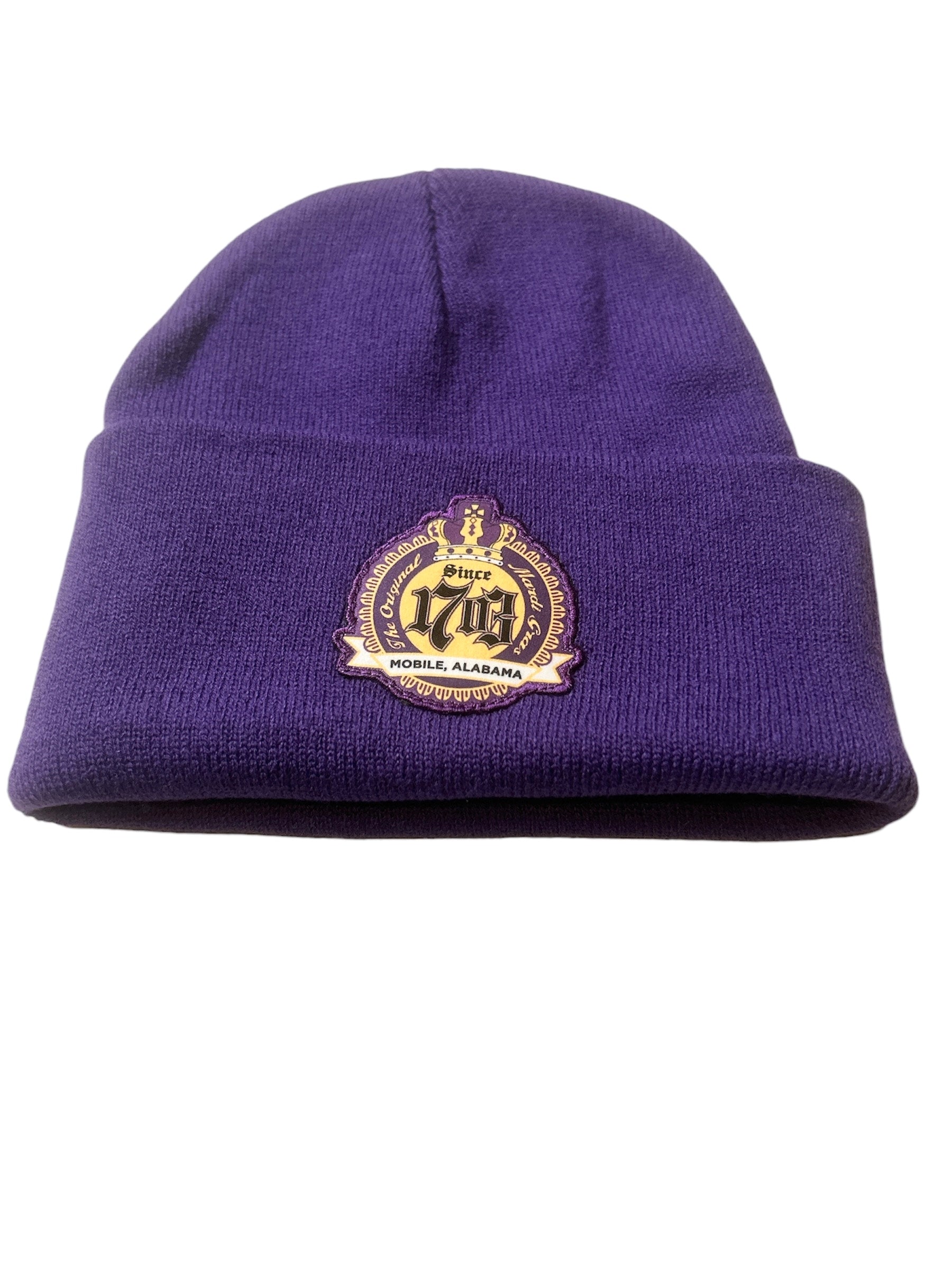 Purple 1703 Cuffed Beanie