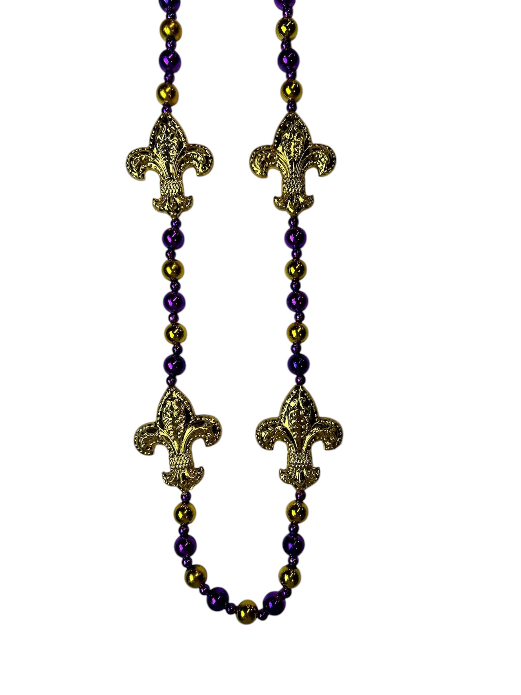 42" Purple and Gold FDL Bead