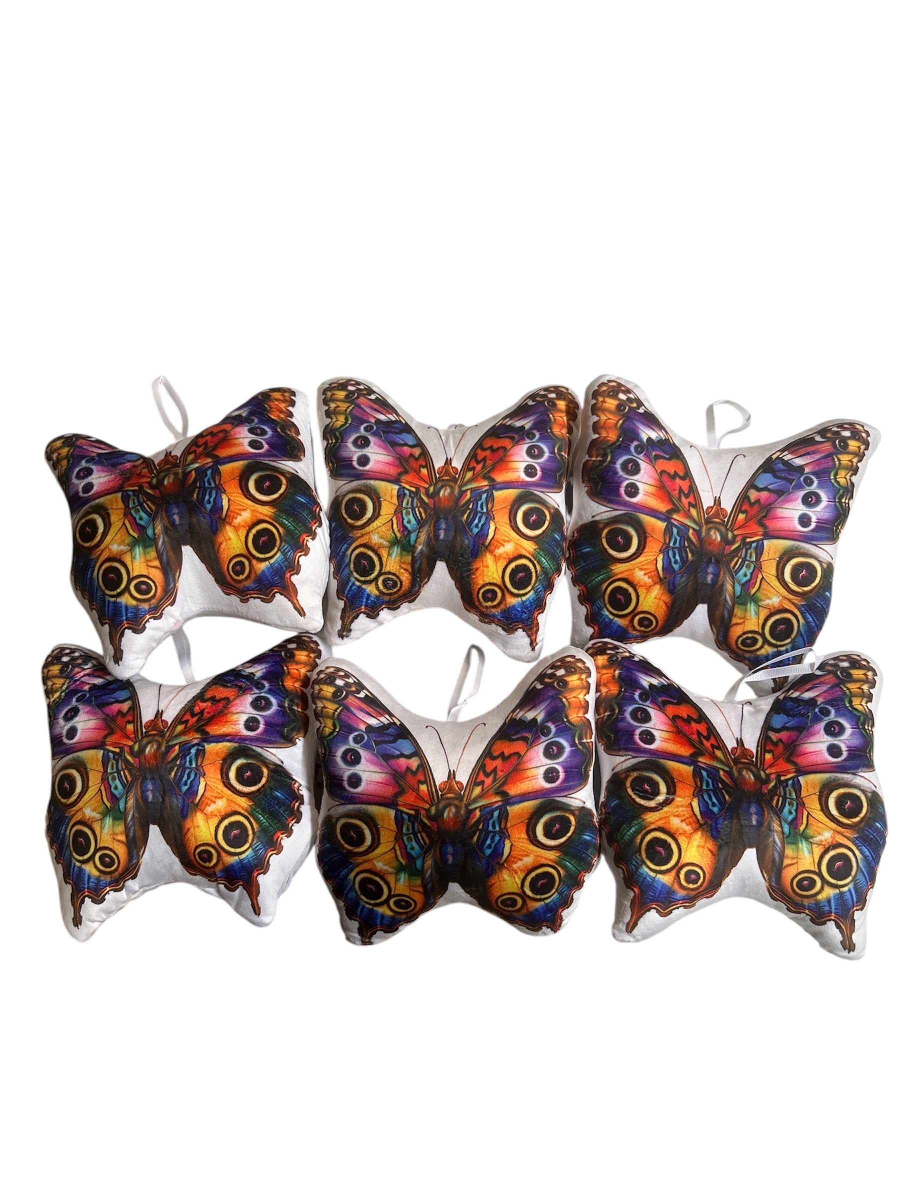 7" Butterfly Plush 6pc