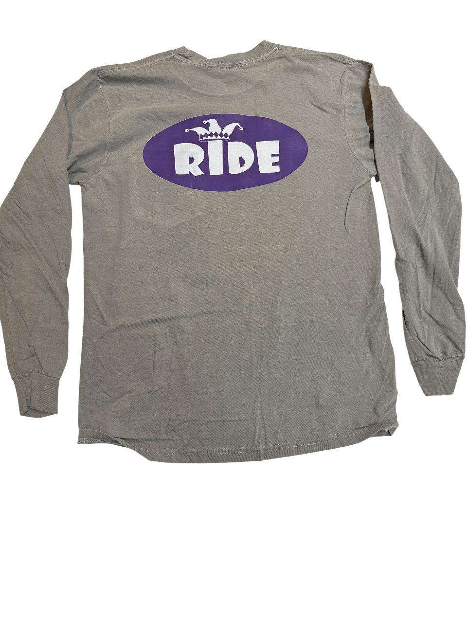 Gray Long Sleeve "Ride" Shirt