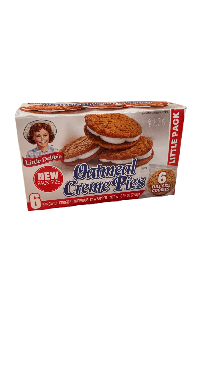 6ct Boxes Little Debbie Oatmeal Creme Pie
