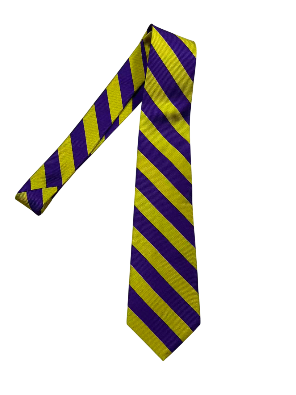 Purple & Gold Striped Tie