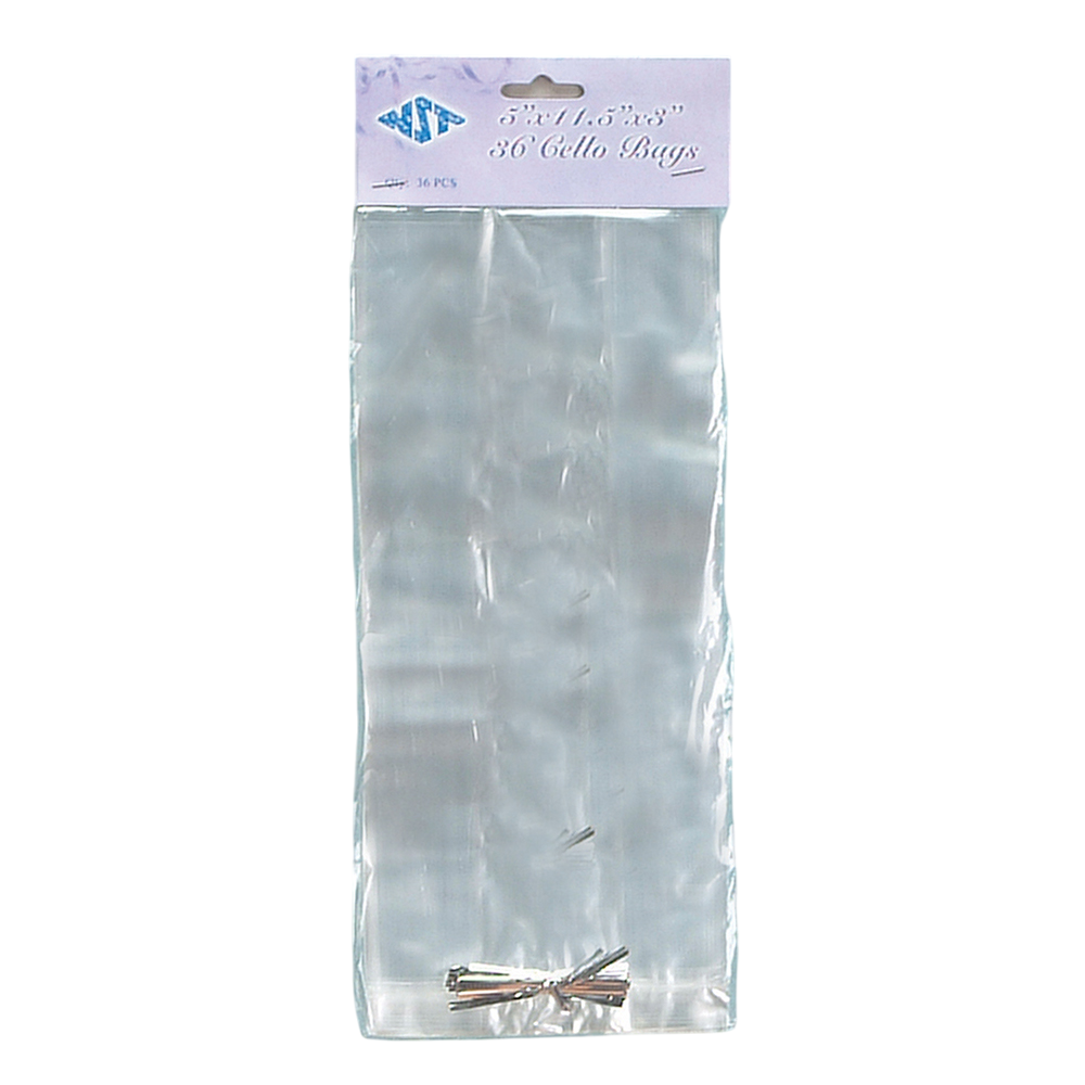 5" x 11.5" x 3" Plastic Clear Bag