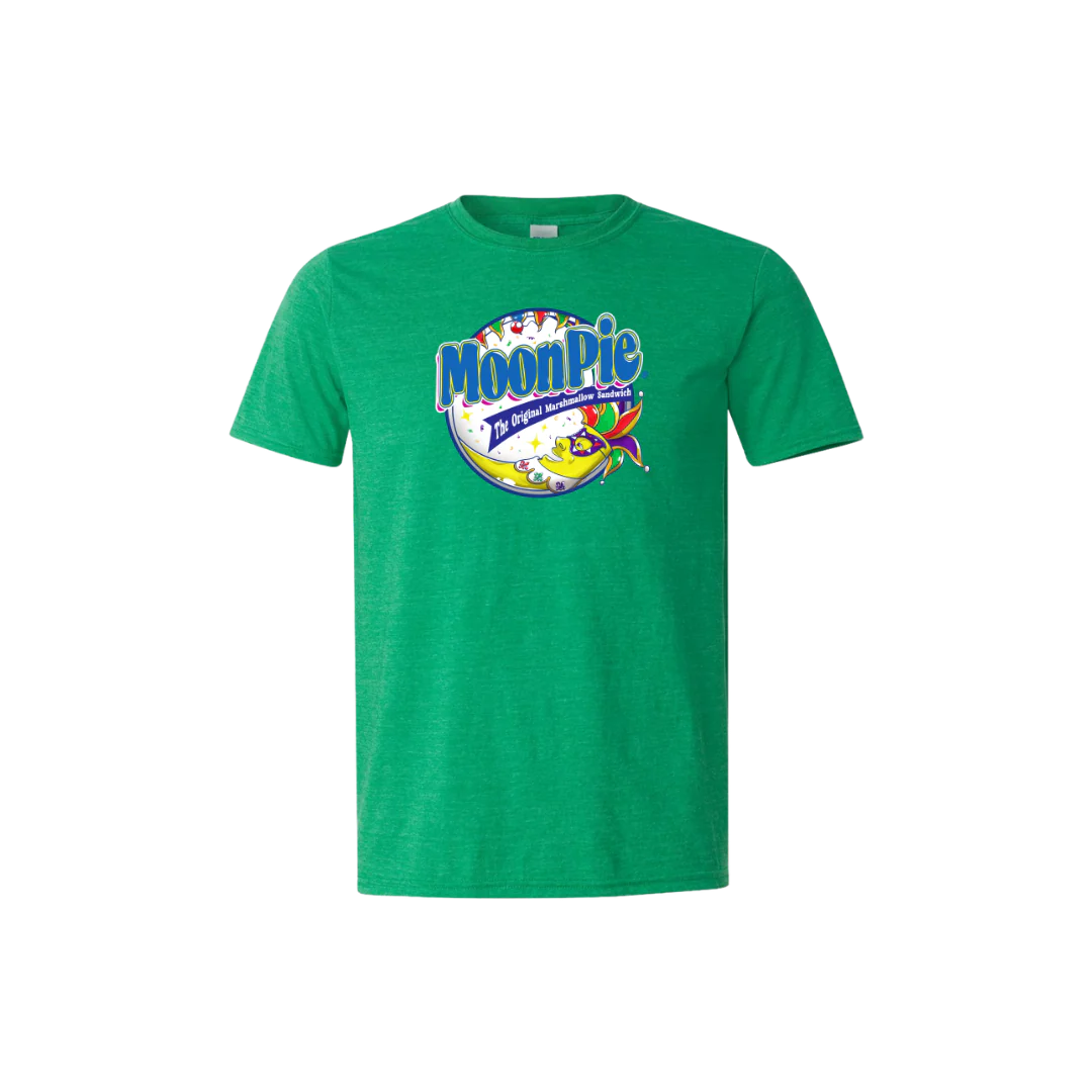 Kelly Green Mardi Gras Logo Tee