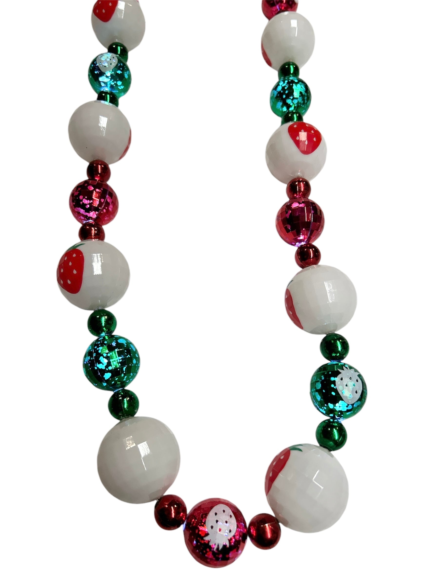 42" LU Strawberry Disco Bead