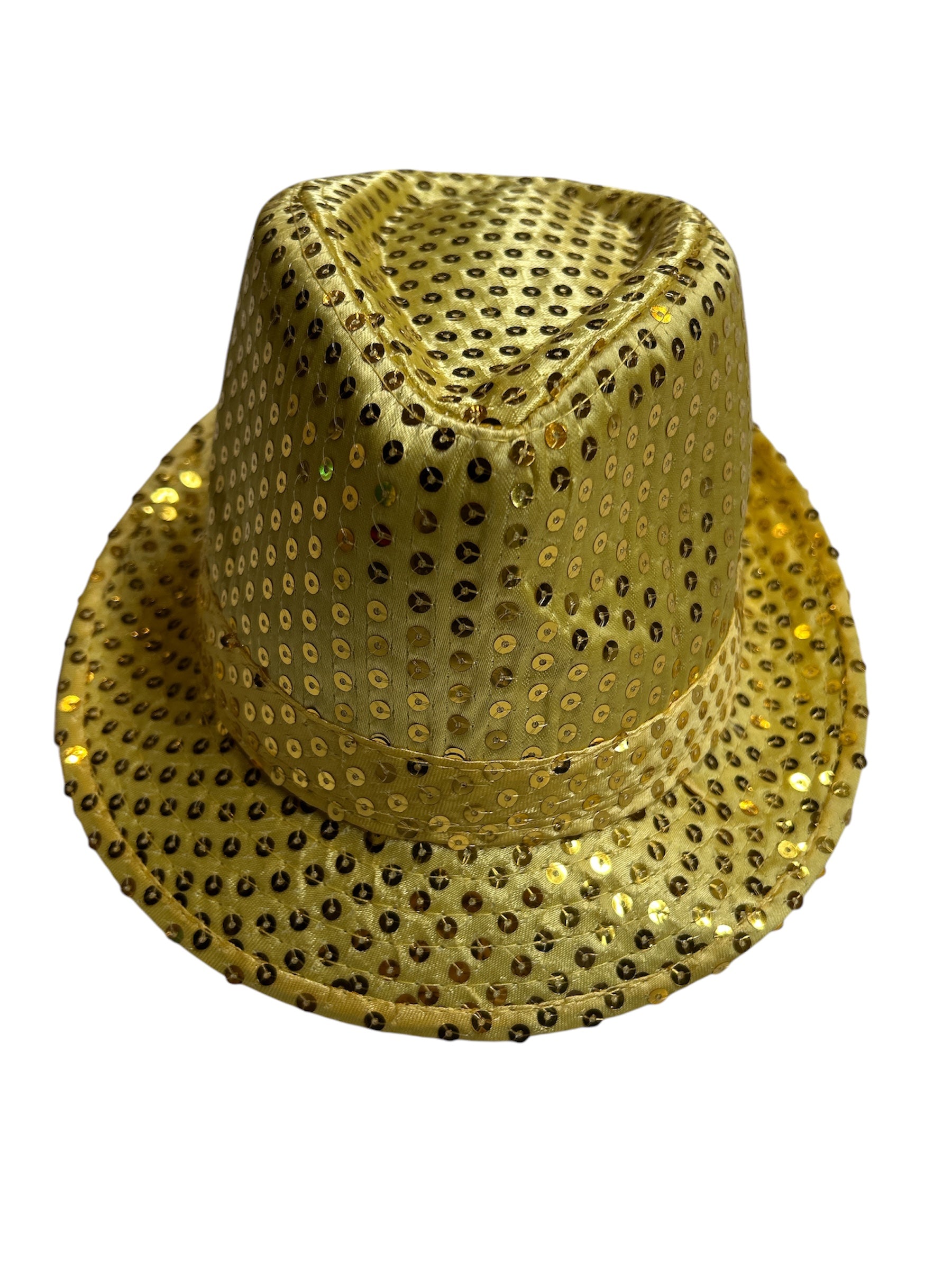 Gold Fedora Hat