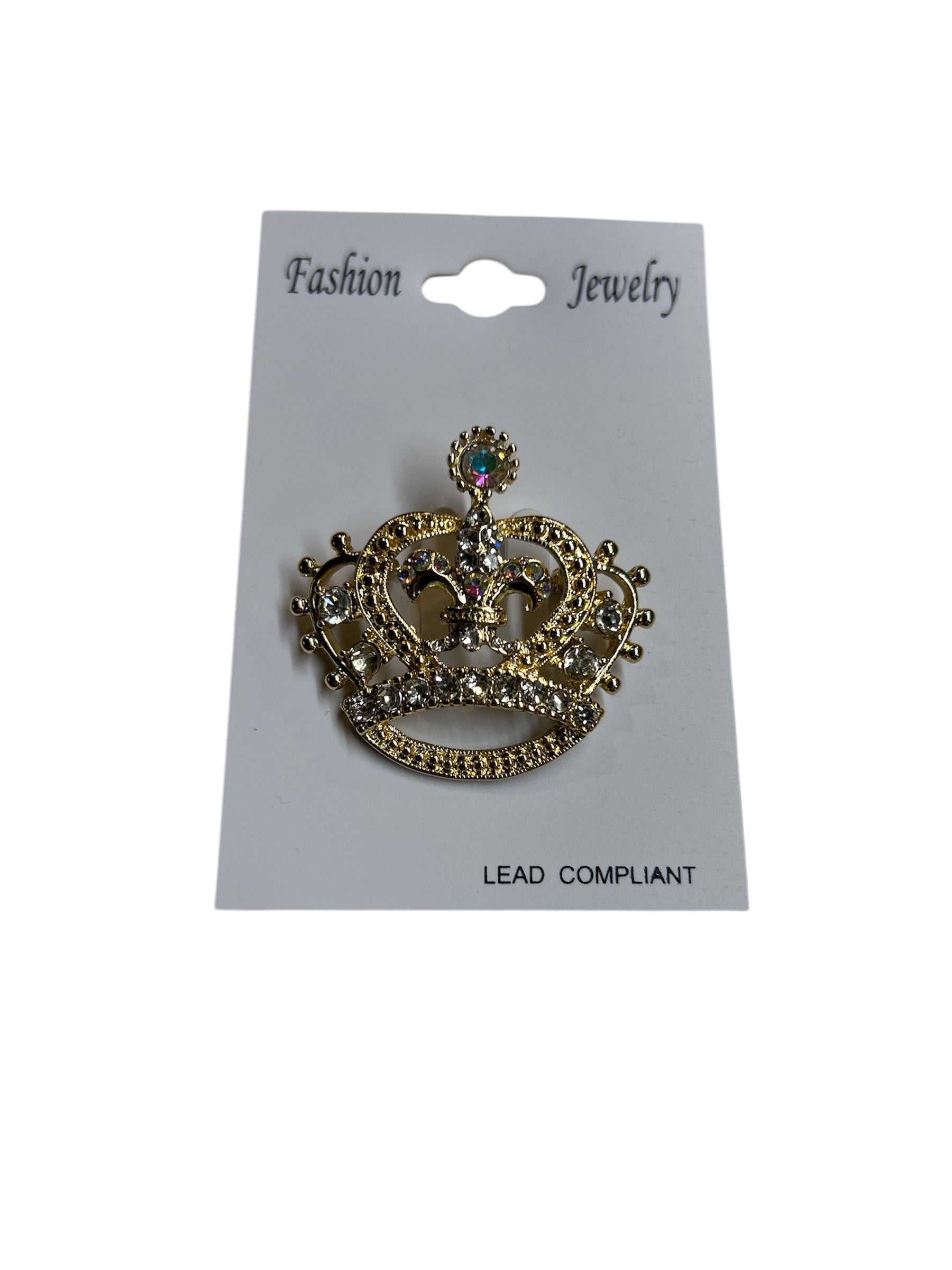 Gold Crown Pin