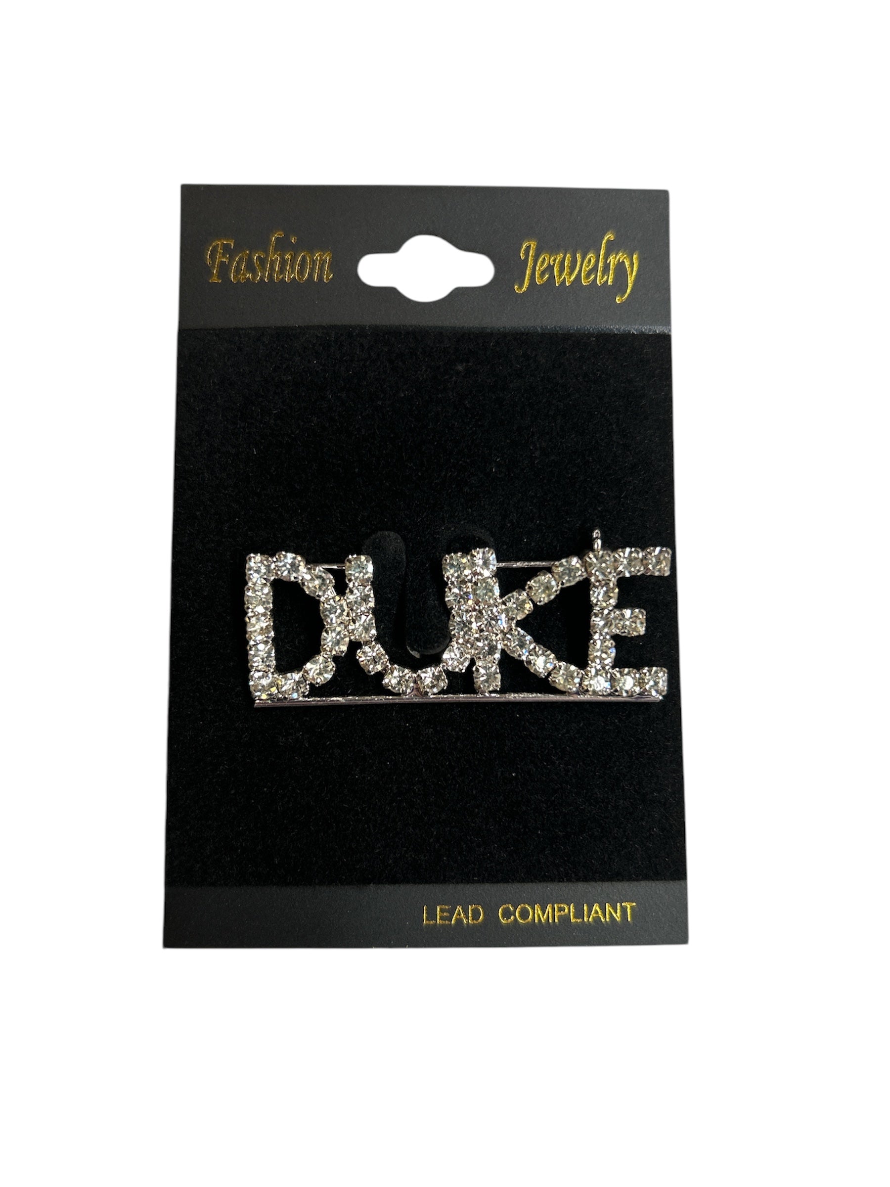 Duke Rhinestone Pin