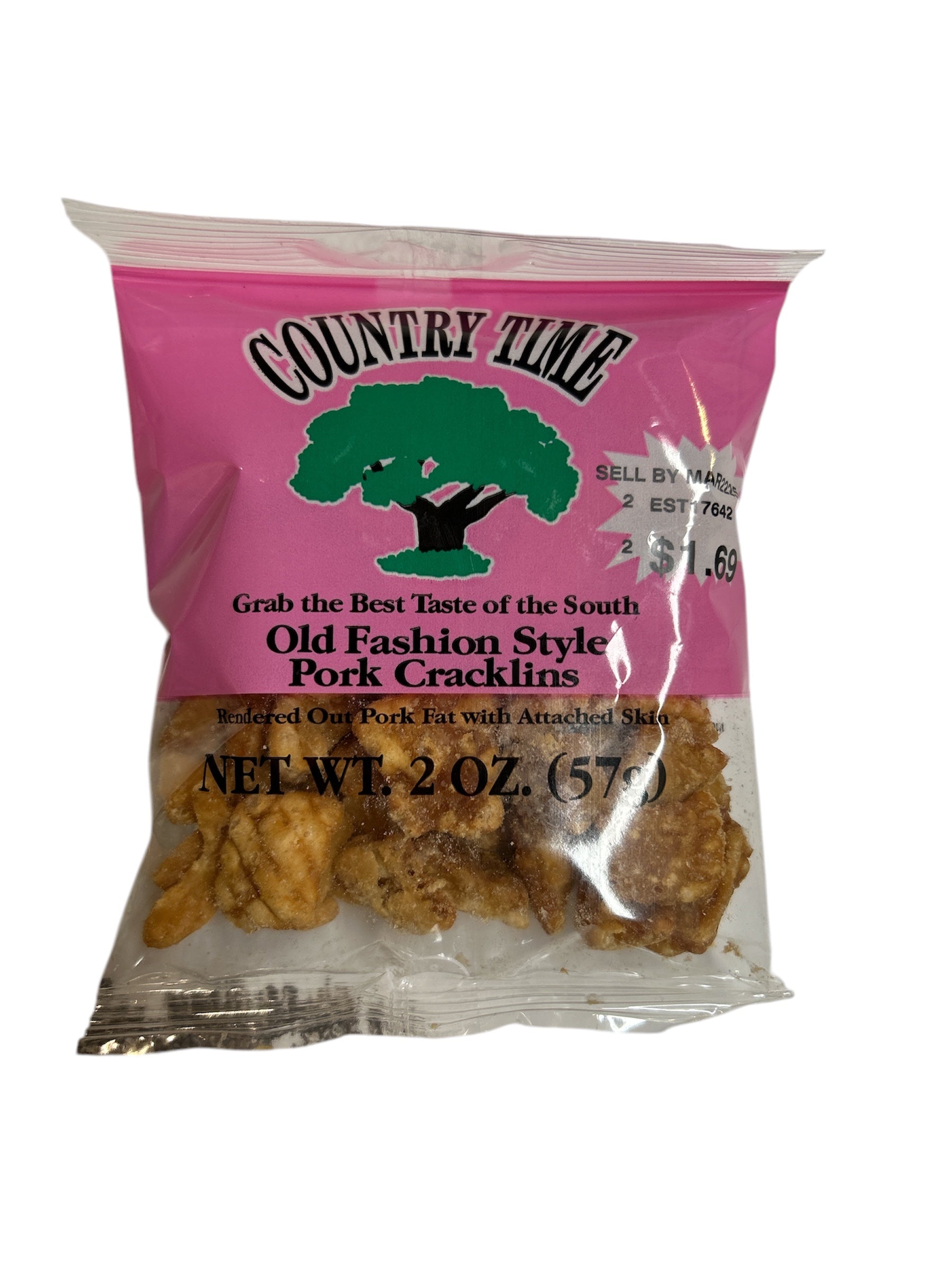 Old Fashioned Pork Cracklins 2oz