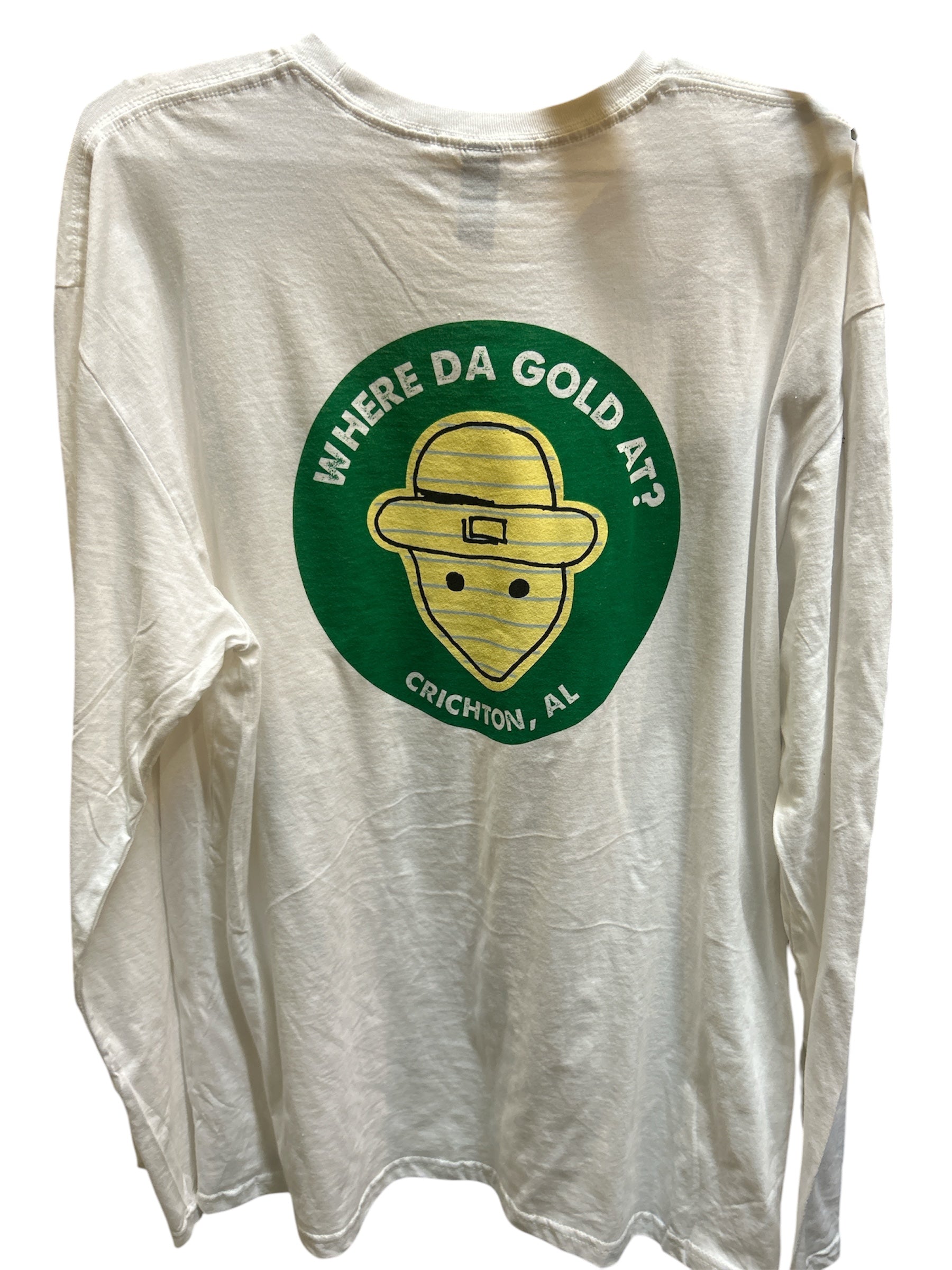 White Long Sleeve Leprechaun Shirt