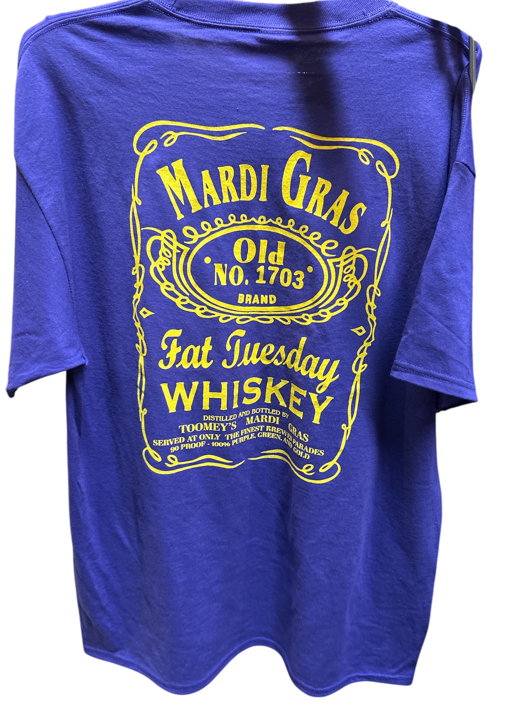 Purple Mardi Gras Whiskey Short Sleeve