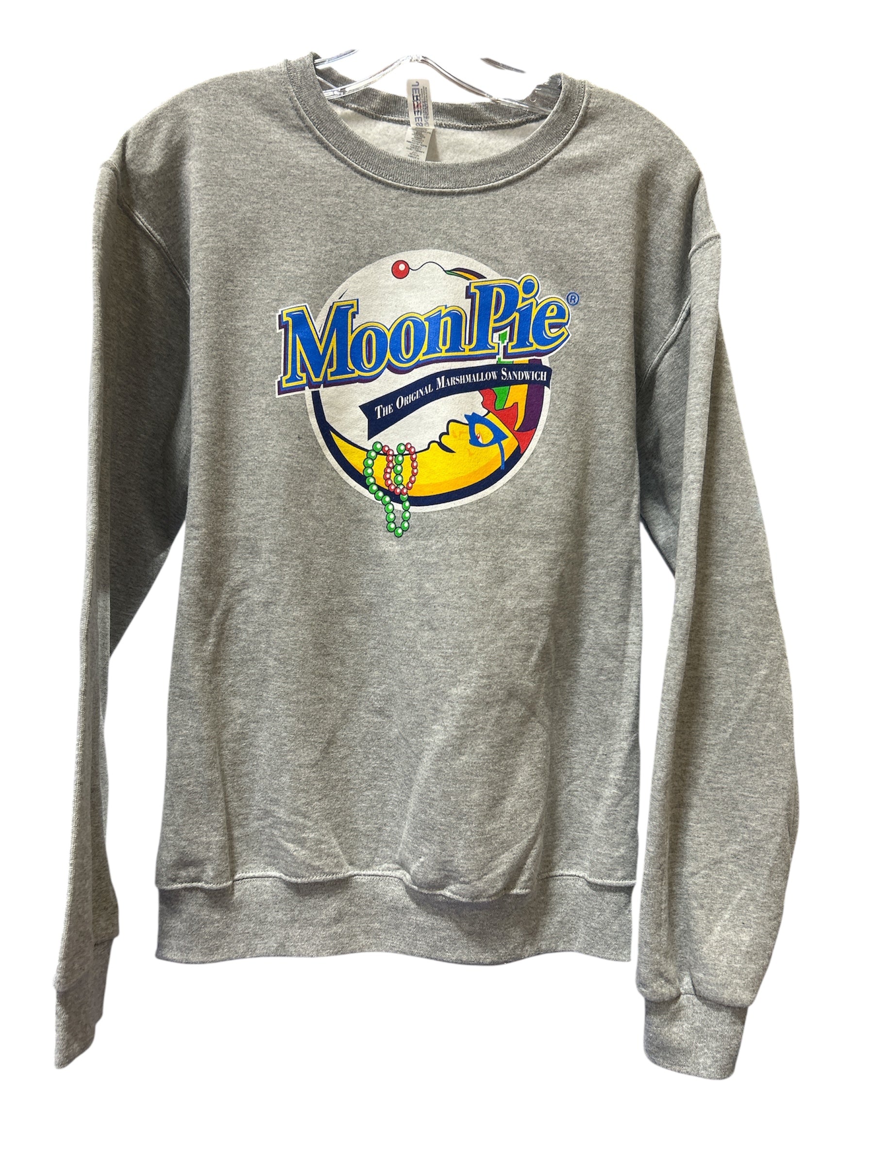Mardi Gras Gray Bead Sweatshirt